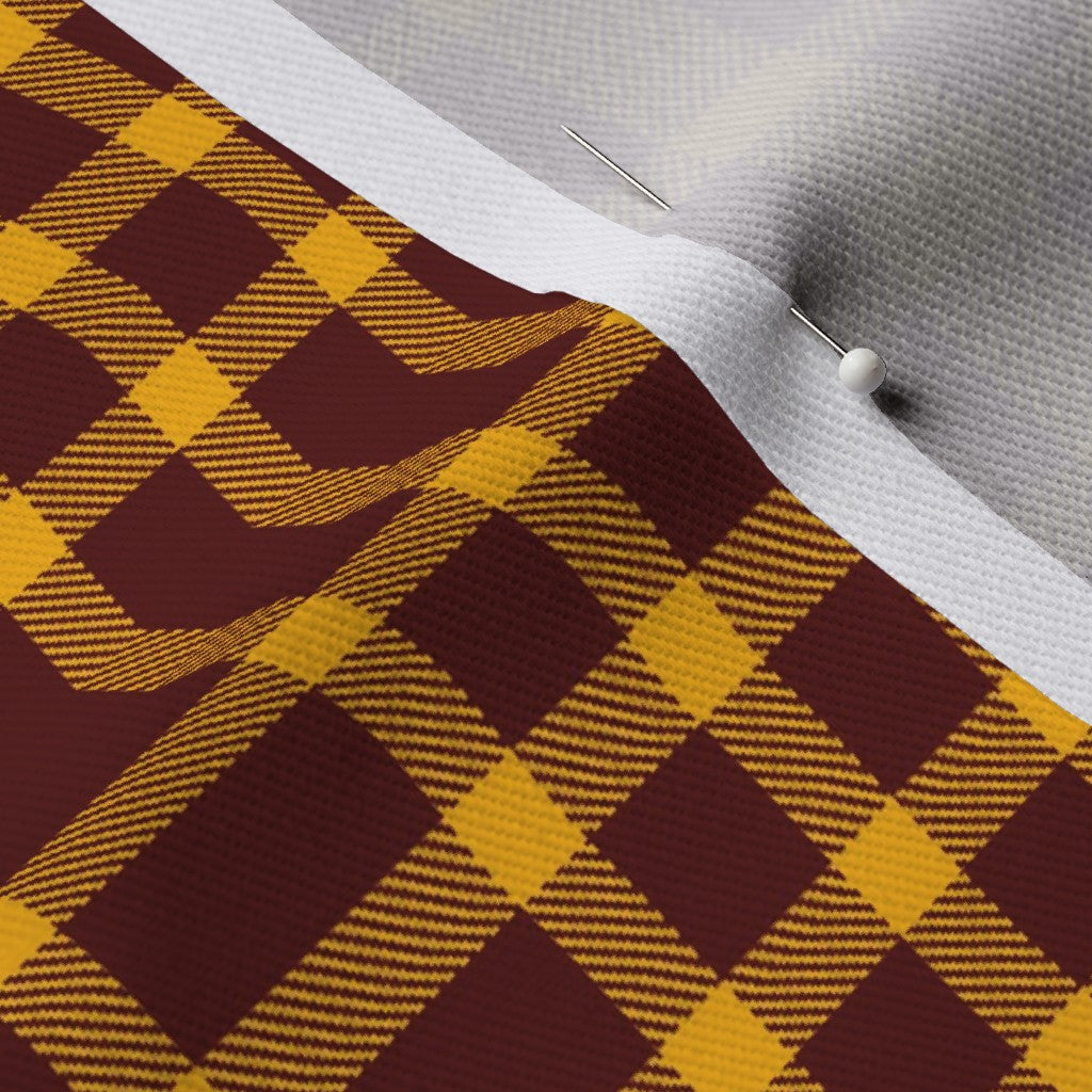 Team Plaid Washington Commanders Football Dogwood Denim Printed Fabric by Studio Ten Design