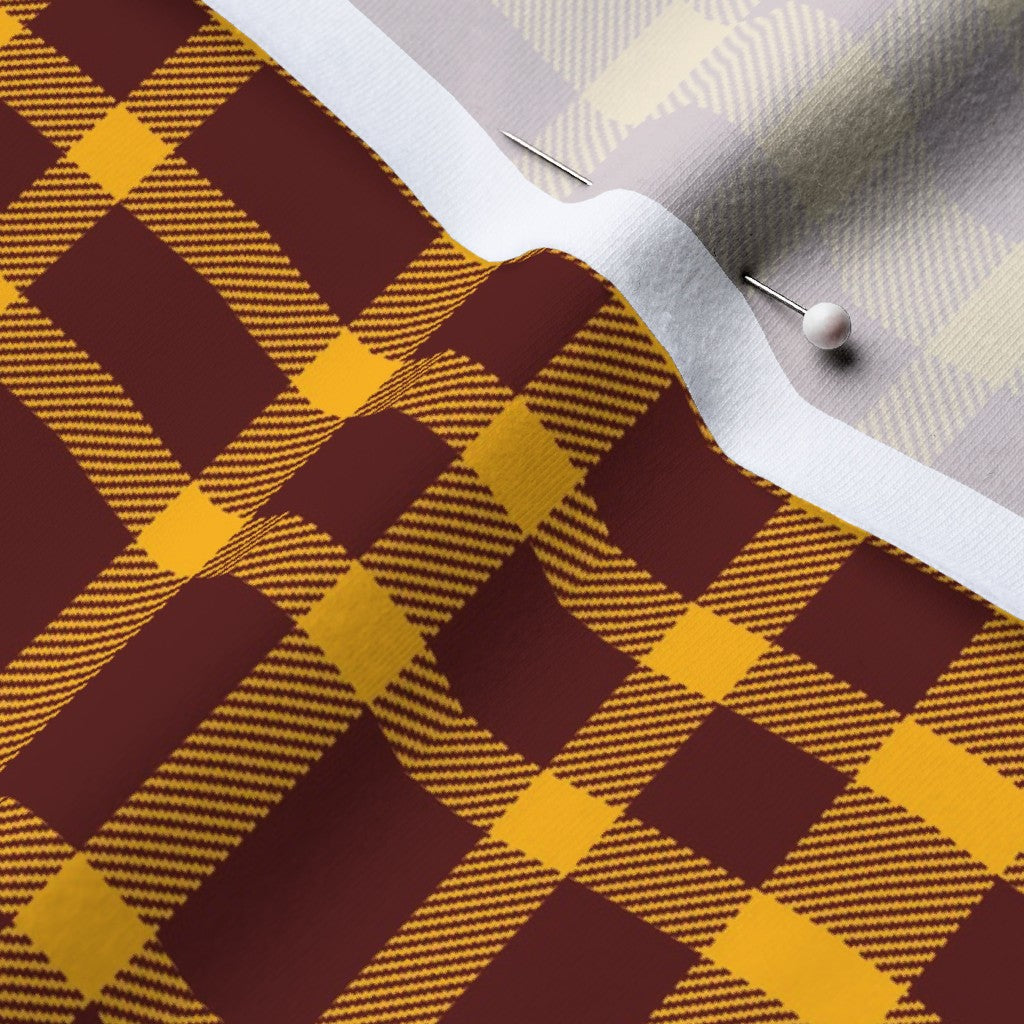 Team Plaid Washington Commanders Football Cotton Spandex Jersey Printed Fabric by Studio Ten Design