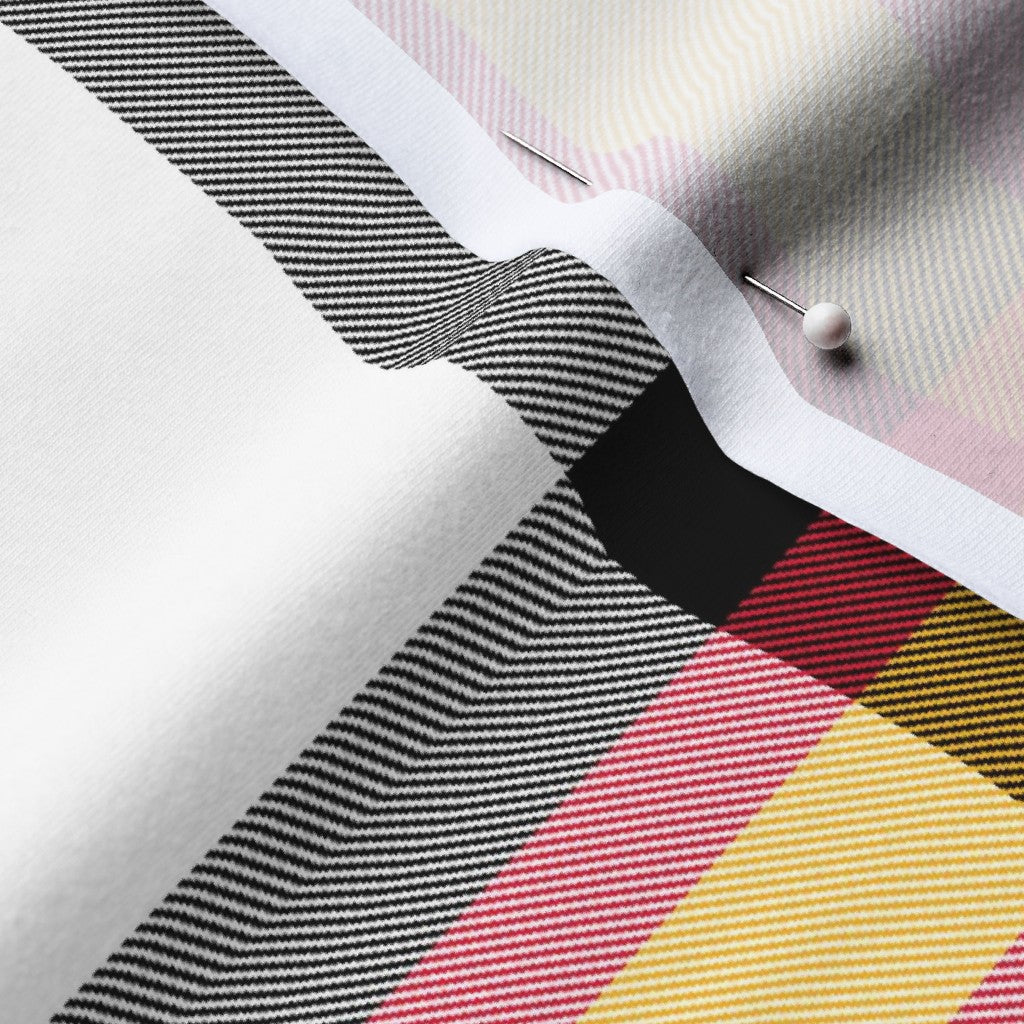 Team Plaid Kansas City Chiefs Football Cotton Spandex Jersey Printed Fabric by Studio Ten Design