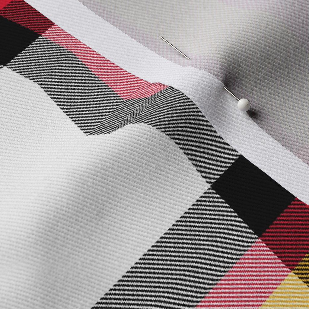 Team Plaid Kansas City Chiefs Football Dogwood Denim Printed Fabric by Studio Ten Design