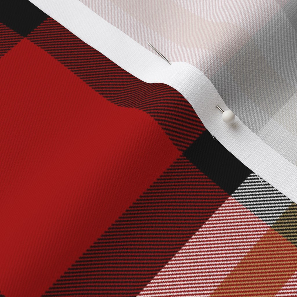Team Plaid San Francisco 49ers Football Lightweight Cotton Twill Printed Fabric by Studio Ten Design
