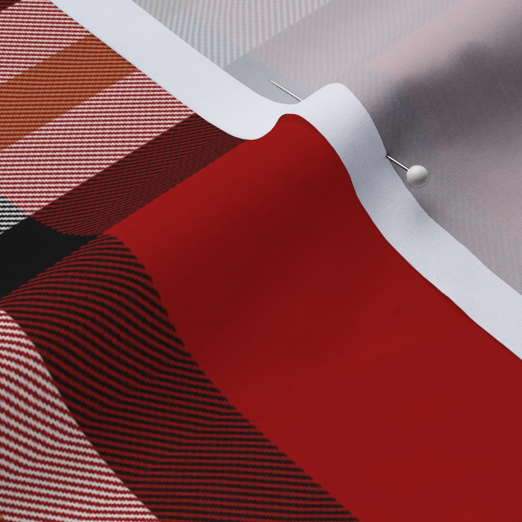 Team Plaid San Francisco 49ers Football Cotton Lawn Printed Fabric by Studio Ten Design