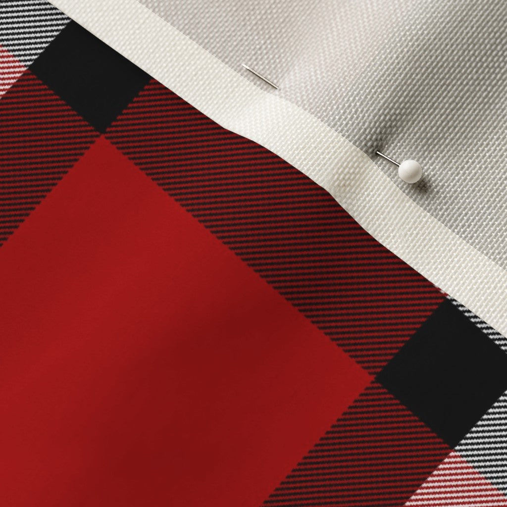 Team Plaid San Francisco 49ers Football Celosia Velvet Printed Fabric by Studio Ten Design