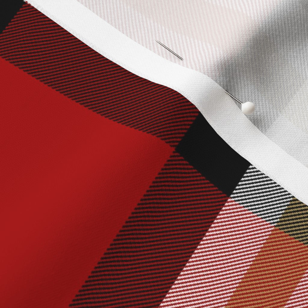 Team Plaid San Francisco 49ers Football Longleaf Sateen Grand Printed Fabric by Studio Ten Design
