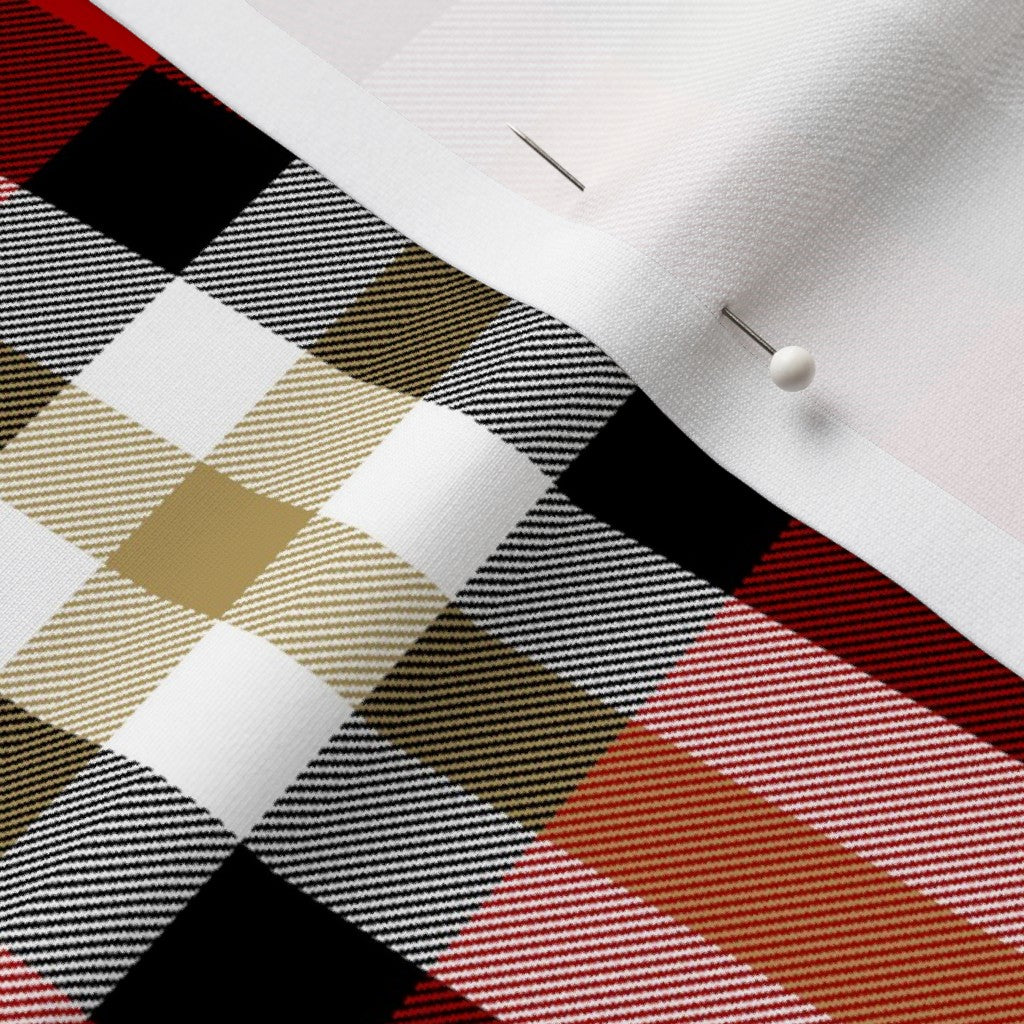 Team Plaid San Francisco 49ers Football Sport Lycra Printed Fabric by Studio Ten Design