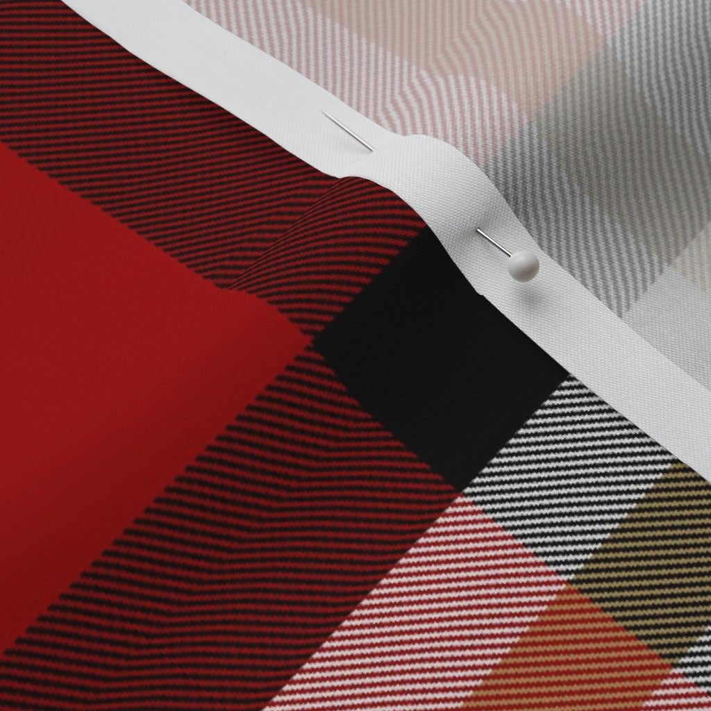 Team Plaid San Francisco 49ers Football Perennial Sateen Grand Printed Fabric by Studio Ten Design