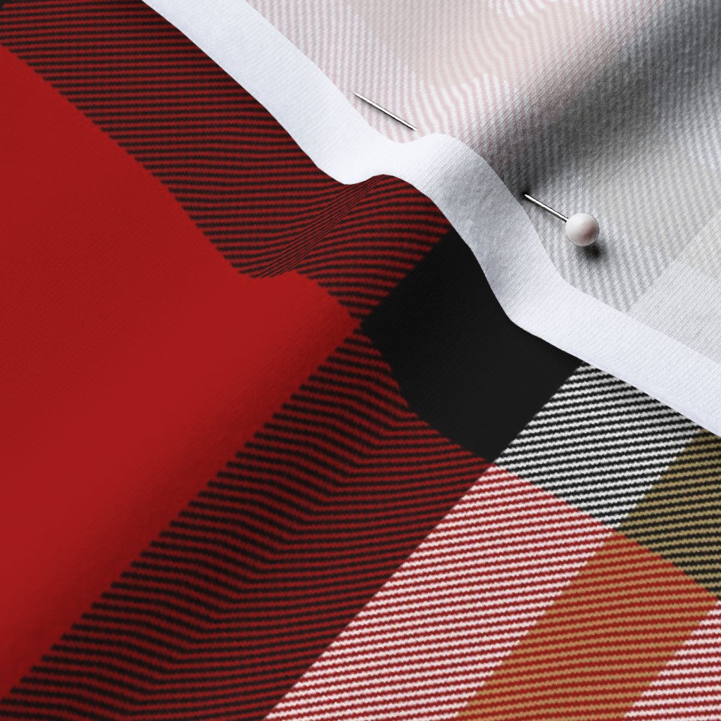 Team Plaid San Francisco 49ers Football Cotton Spandex Jersey Printed Fabric by Studio Ten Design