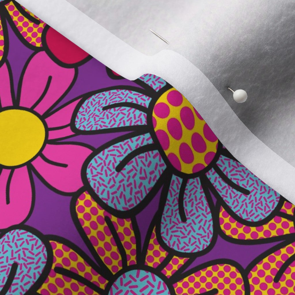 Flower Pop! Number 3 Polartec® Fleece Printed Fabric by Studio Ten Design