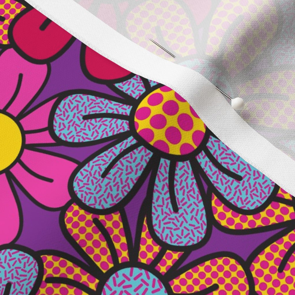 Flower Pop! Number 3 Longleaf Sateen Grand Printed Fabric by Studio Ten Design