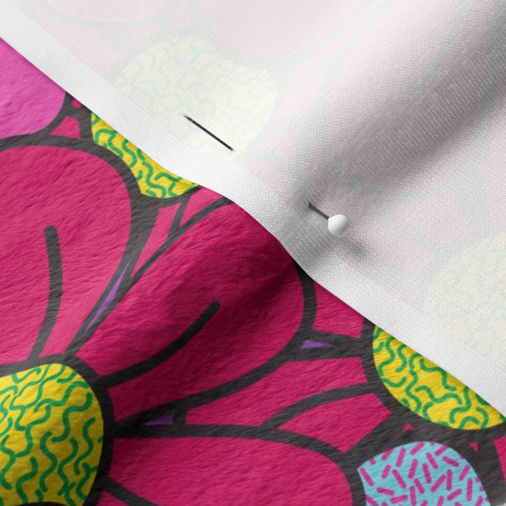 Flower Pop! Number 3 Minky Printed Fabric by Studio Ten Design