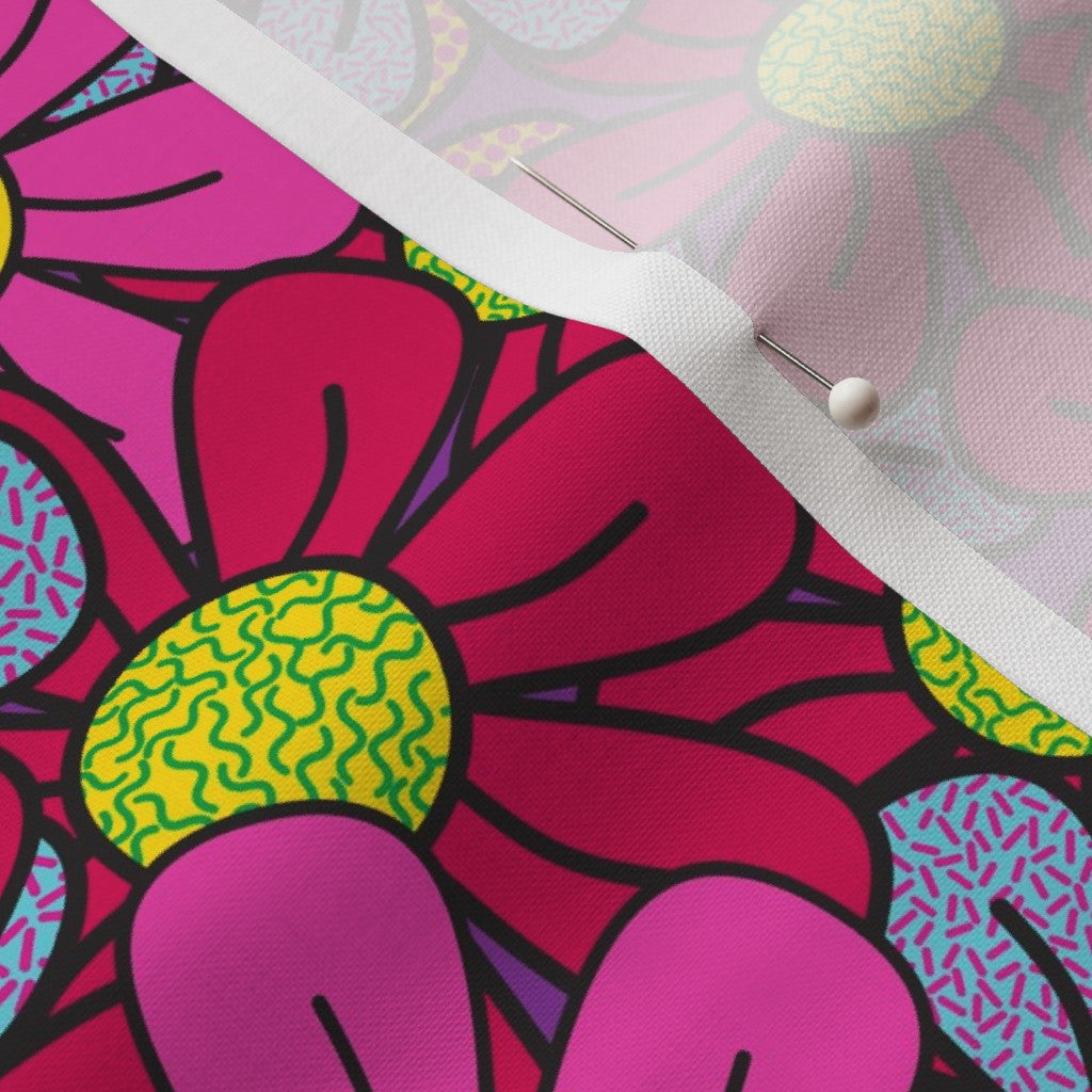 Flower Pop! Number 3 Petal Signature Cotton Printed Fabric by Studio Ten Design