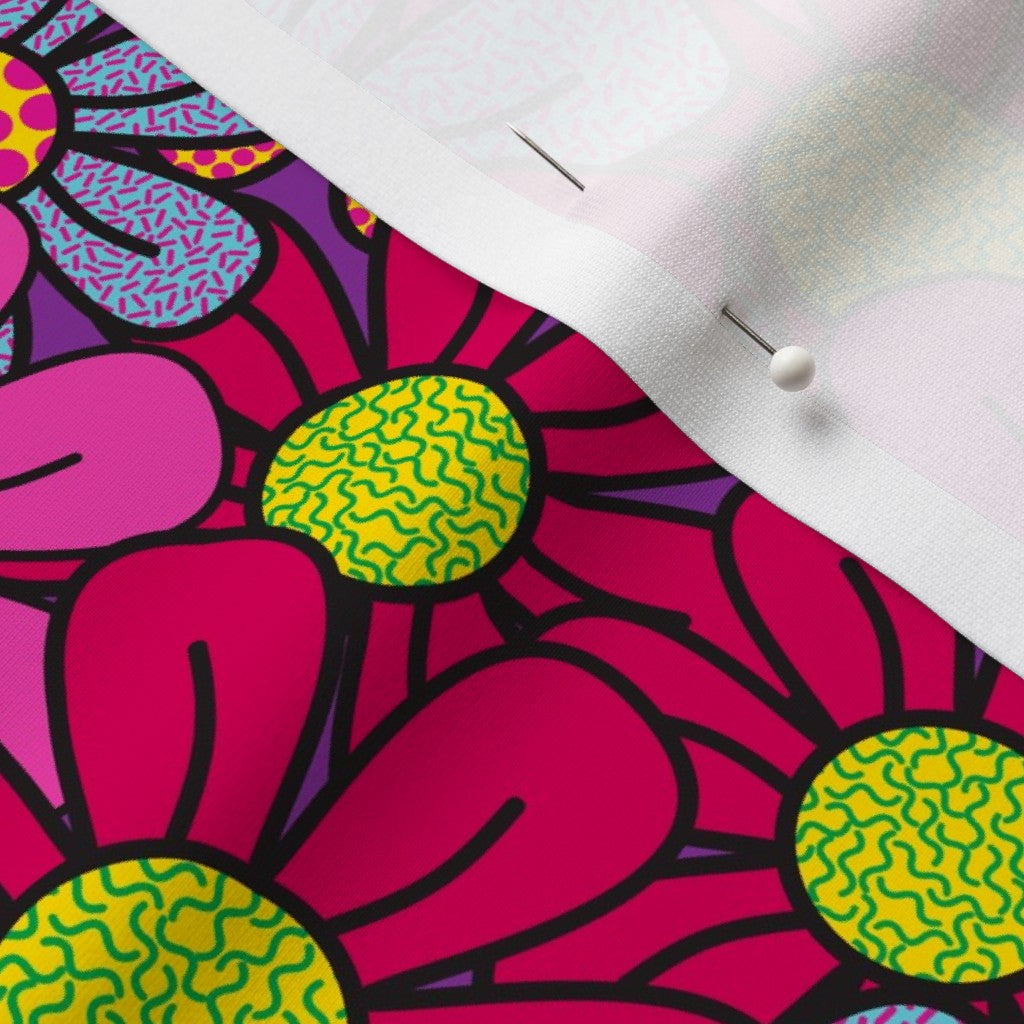 Flower Pop! Number 3 Sport Lycra Printed Fabric by Studio Ten Design