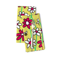 Flower Pop! Field of Daisies Cloth Dinner Napkins