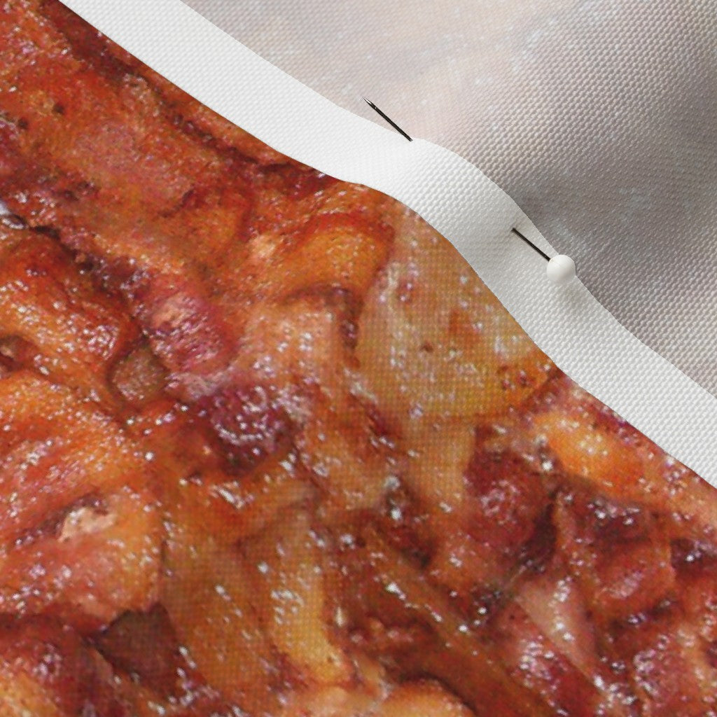 Bacon! Recycled Canvas Printed Fabric by Studio Ten Design
