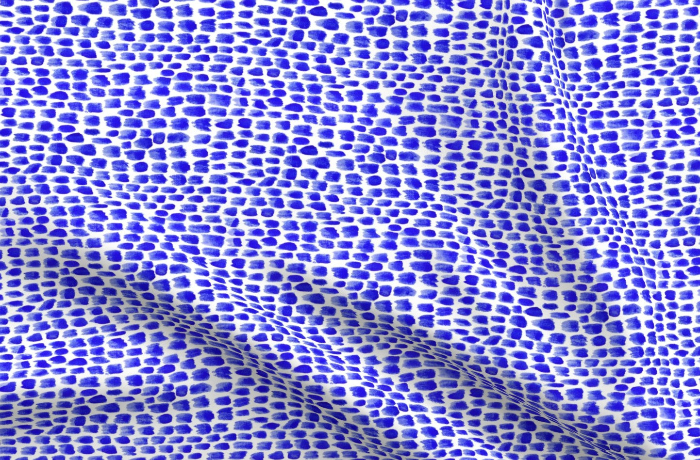Alma Blue Printed Fabric by Studio Ten Design