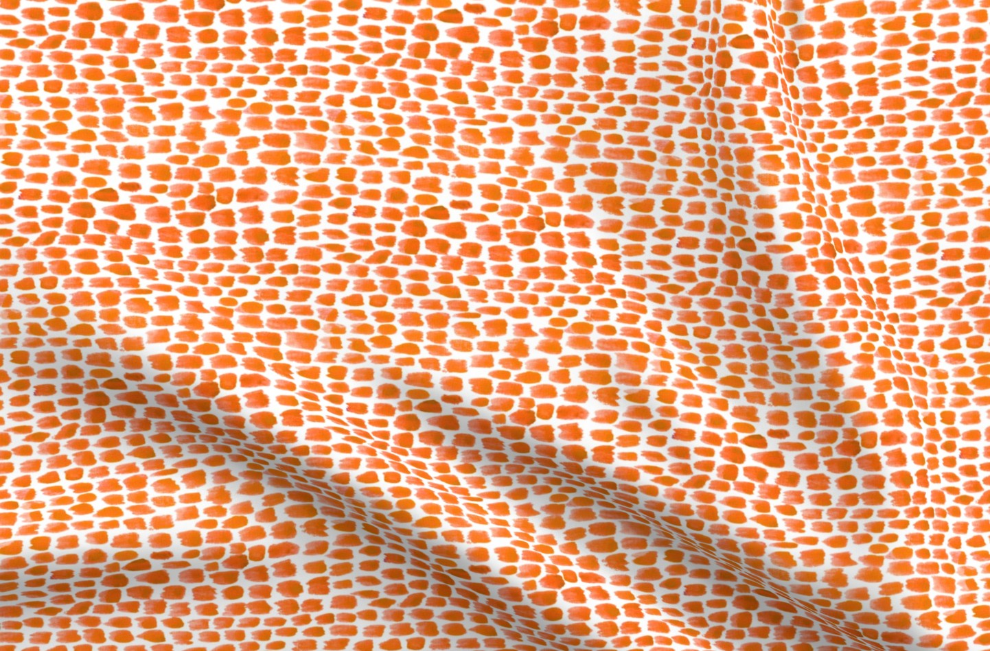 Alma Orange Printed Fabric by Studio Ten Design