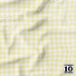 Ants at the Picnic, Yellow Gingham Printed Fabric by Studio Ten Design