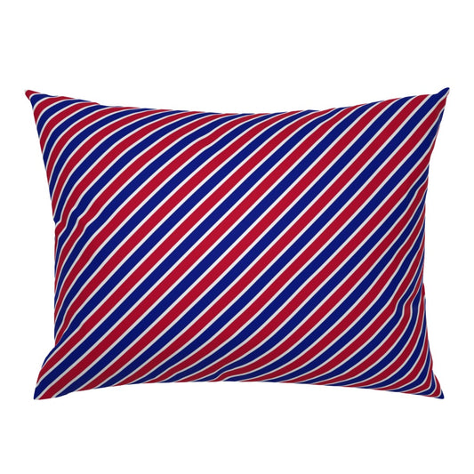 Americana rojo, blanco y azul: Funda de almohada estándar