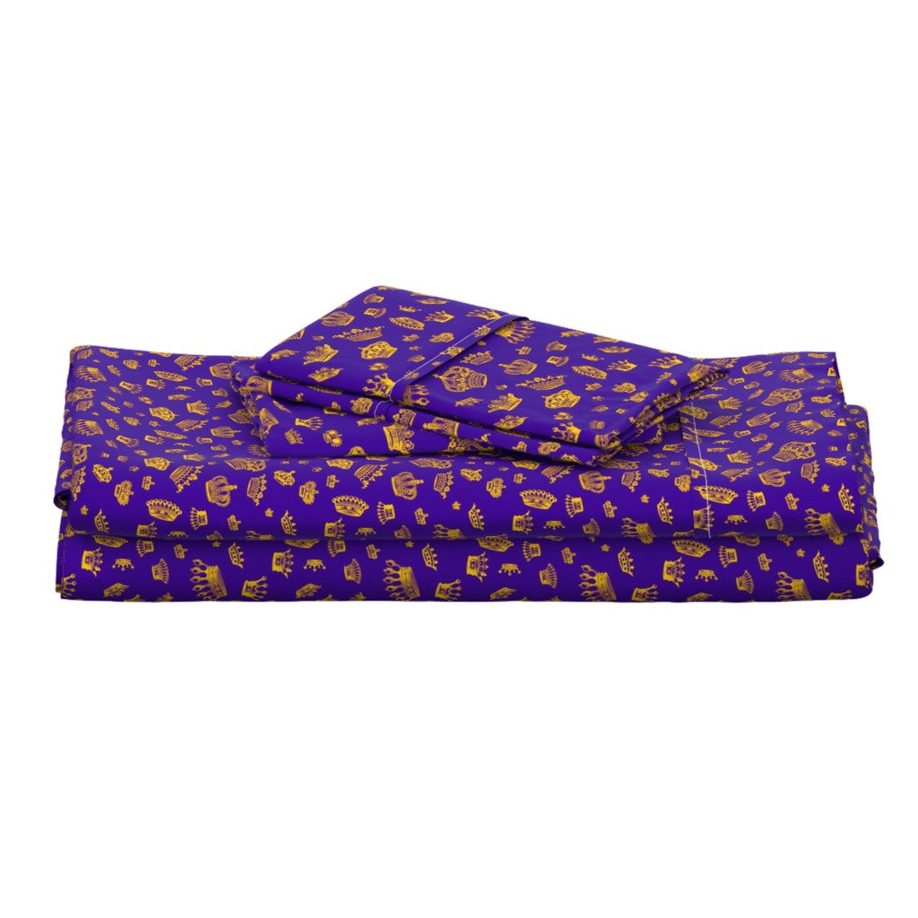 Royal Crowns Purple &amp; Gold: Juego de sábanas