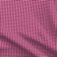 Gingham Style Bubble Gum Small Straight Printed Fabric by Studio Ten Design