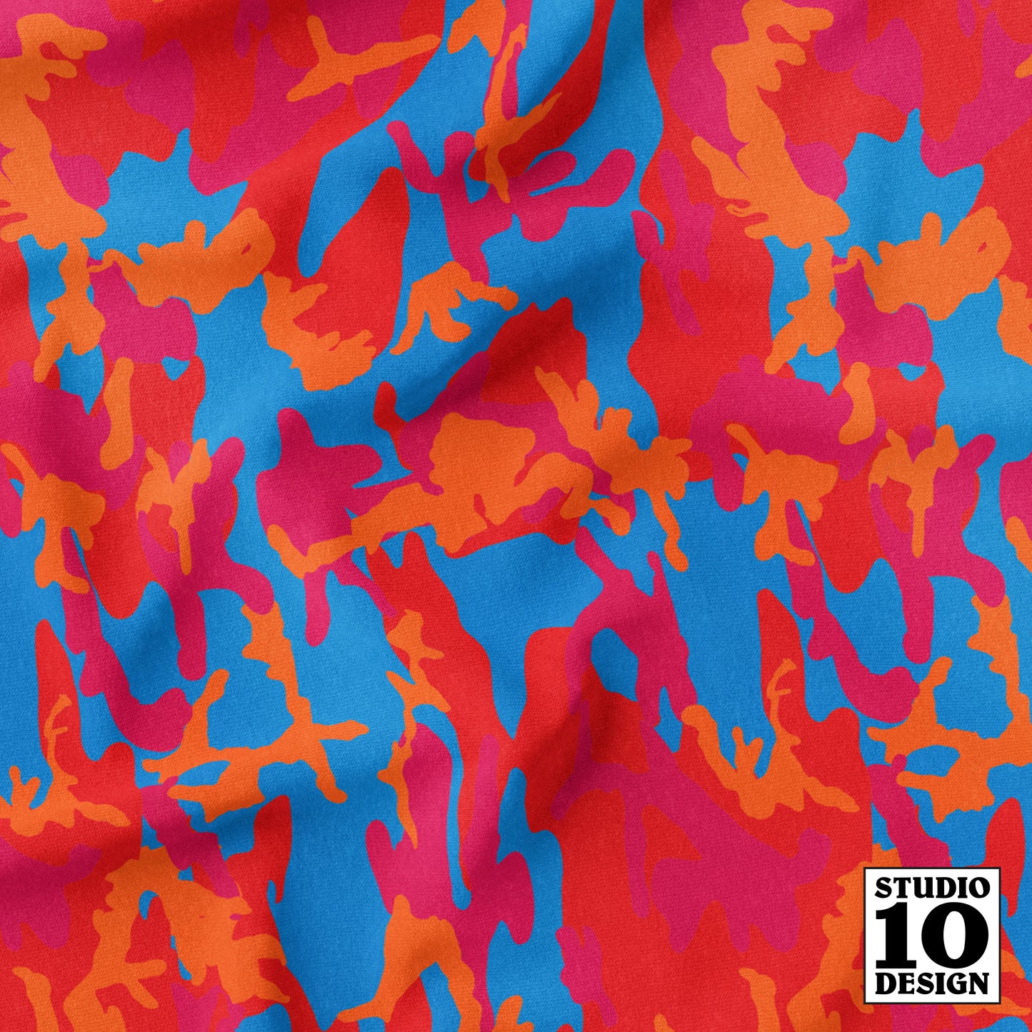 Camouflage 2 Printed Fabric by Studio Ten Design