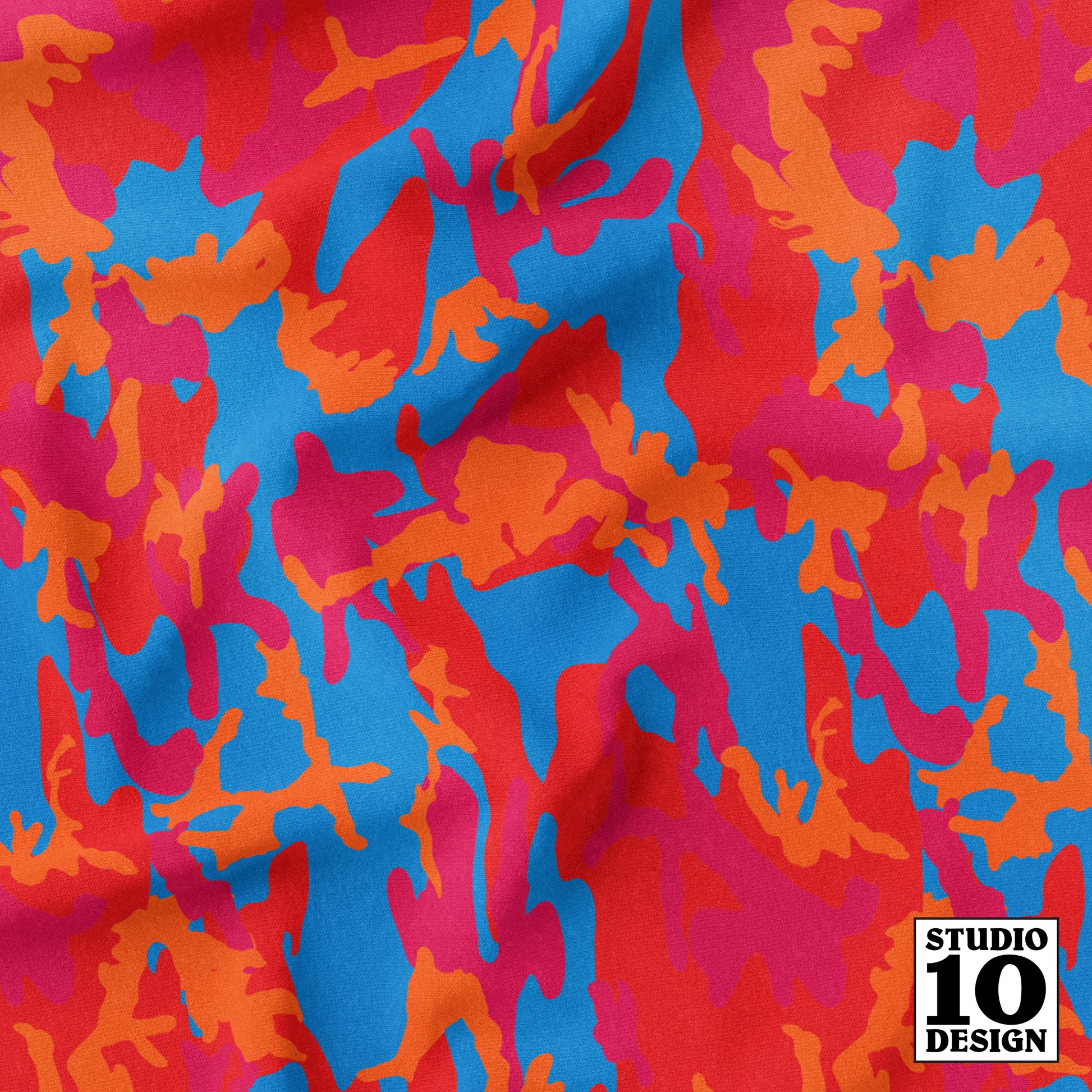 Camouflage 2 Printed Fabric by Studio Ten Design