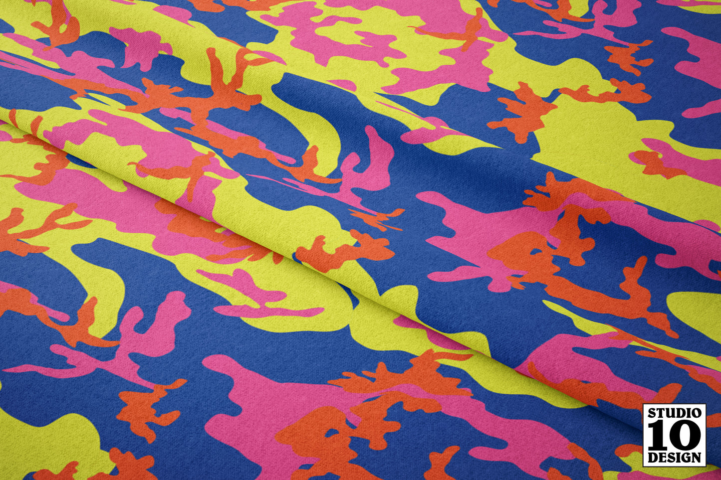 Camouflage 3 Printed Fabric by Studio Ten Design