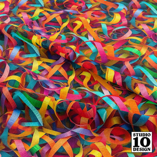 Celebration Streamers Printed Fabric by Studio Ten Design