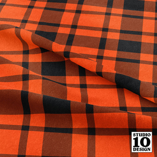 Team Plaid Cincinnati Bengals Football Printed Fabric by Studio Ten Design