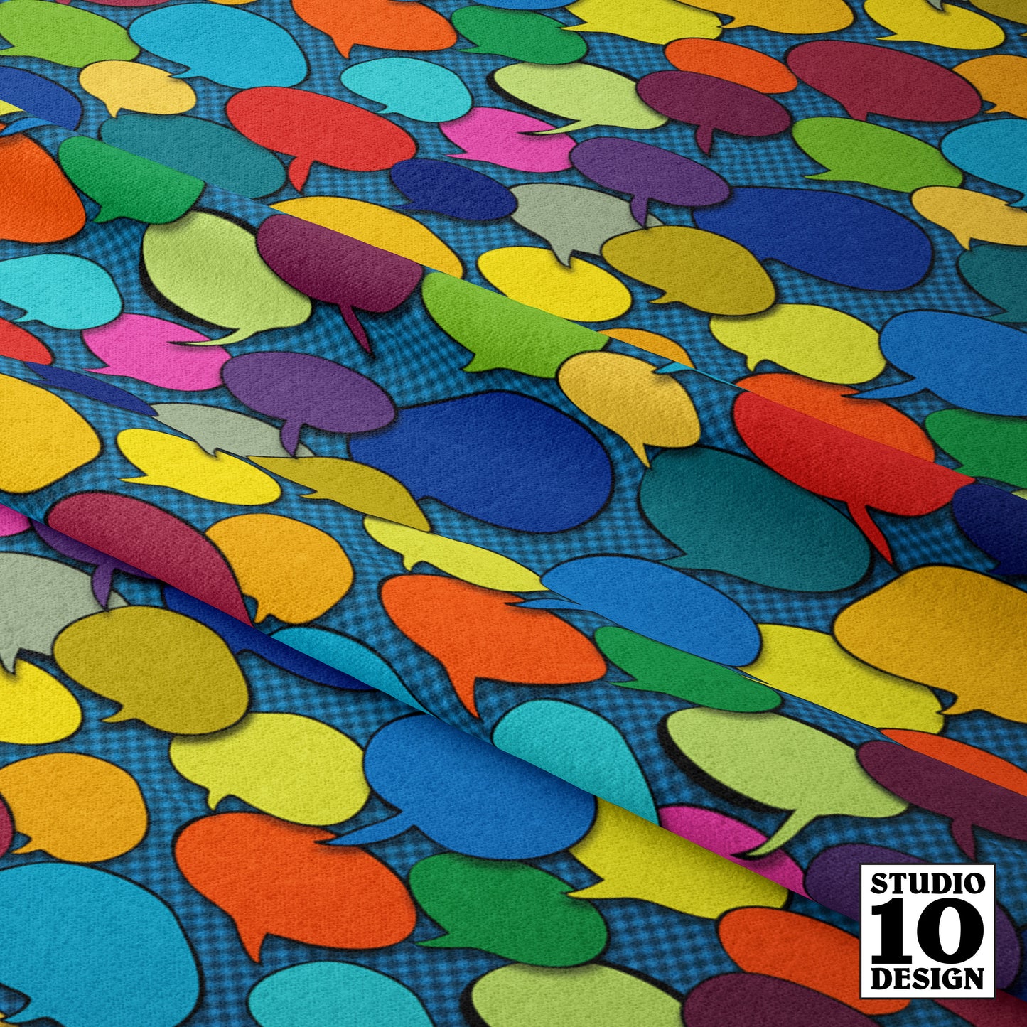 Colors Speak To Me Printed Fabric by Studio Ten Design