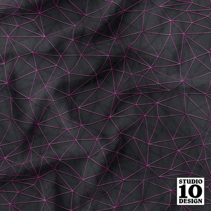Constellation: Pink Printed Fabric by Studio Ten Design