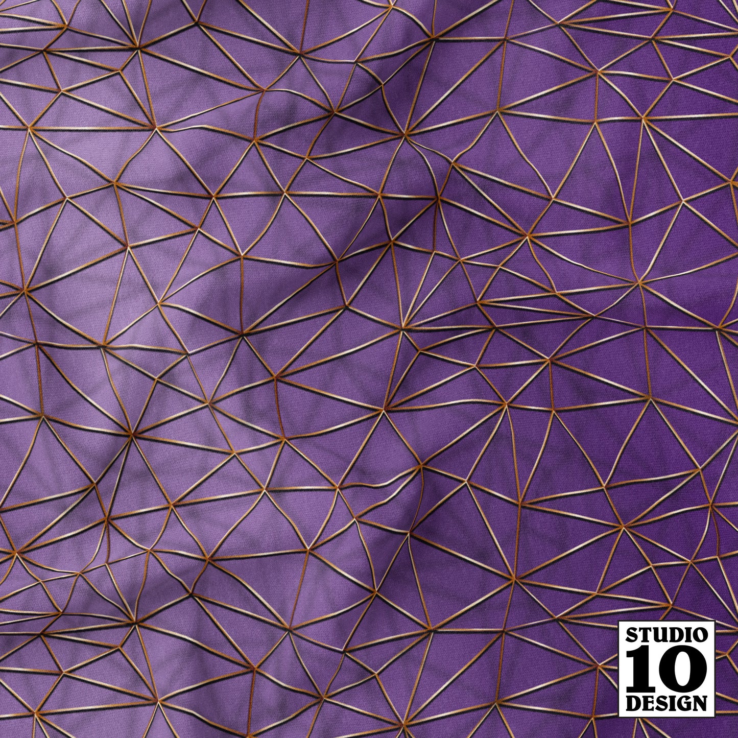 Constellation: Violet Printed Fabric by Studio Ten Design