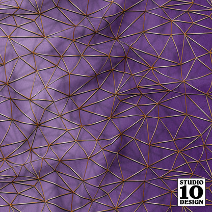 Constellation: Violet Printed Fabric by Studio Ten Design