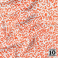 Doodle Orange+White Printed Fabric by Studio Ten Design