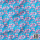 Flamingo Blue Printed Fabric by Studio Ten Design