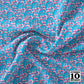 Flamingo Blue Printed Fabric by Studio Ten Design