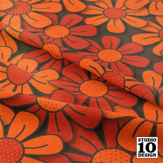 Flower Pop! No. 4 Printed Fabric by Studio Ten Design
