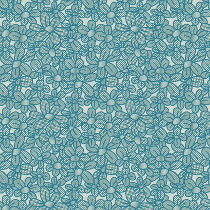 Flower Pop! Jacquard Fabric - Cool Multi by Studio Ten Design