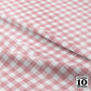 Gingham Style Cotton Candy Small Bias Printed Fabric by Studio Ten Design