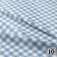 Gingham Style Fog Small Bias Printed Fabric by Studio Ten Design