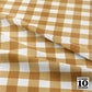 Gingham Style Honey Large Straight Printed Fabric by Studio Ten Design