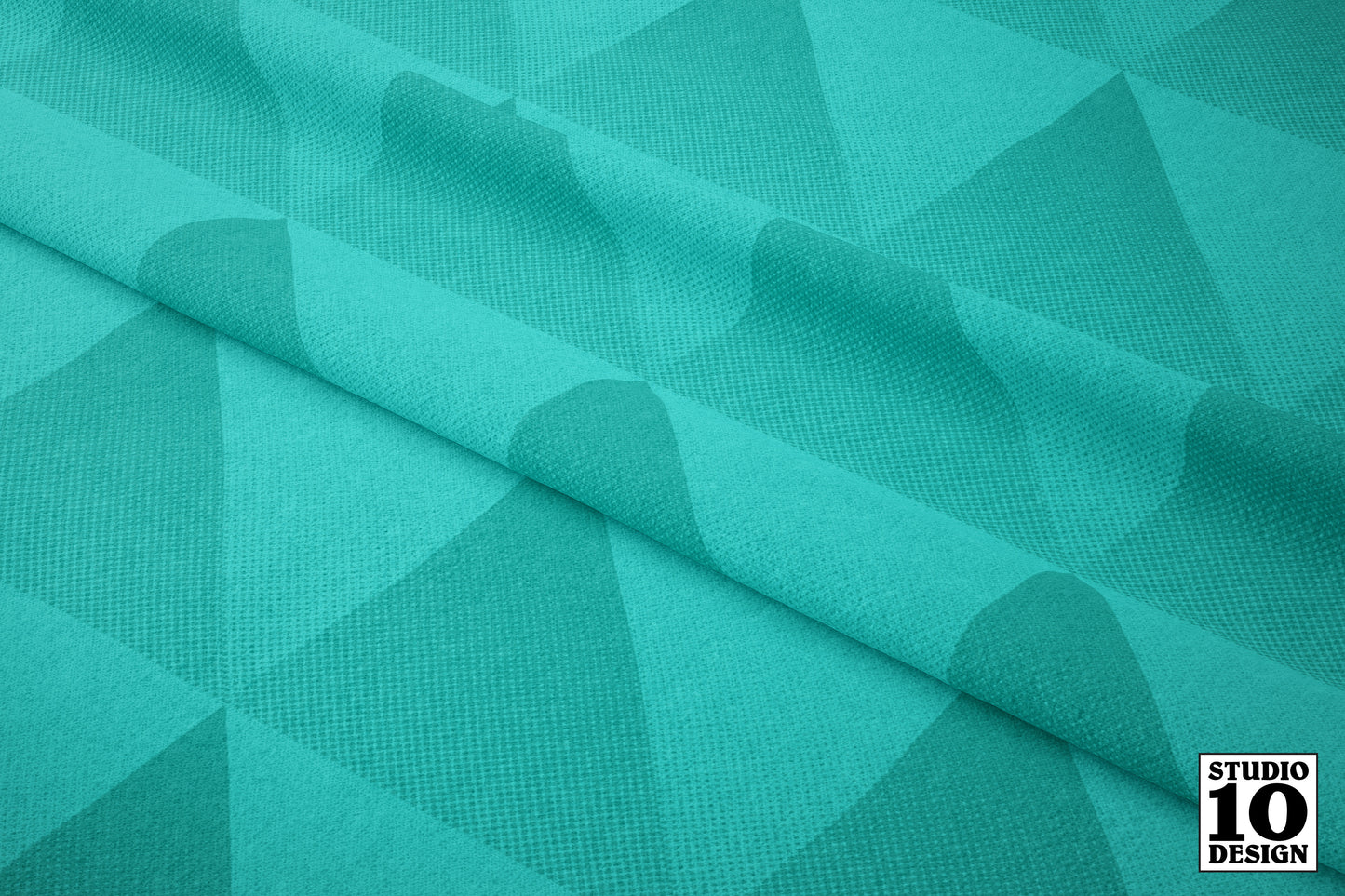 Aqua Gradient Printed Fabric by Studio Ten Design