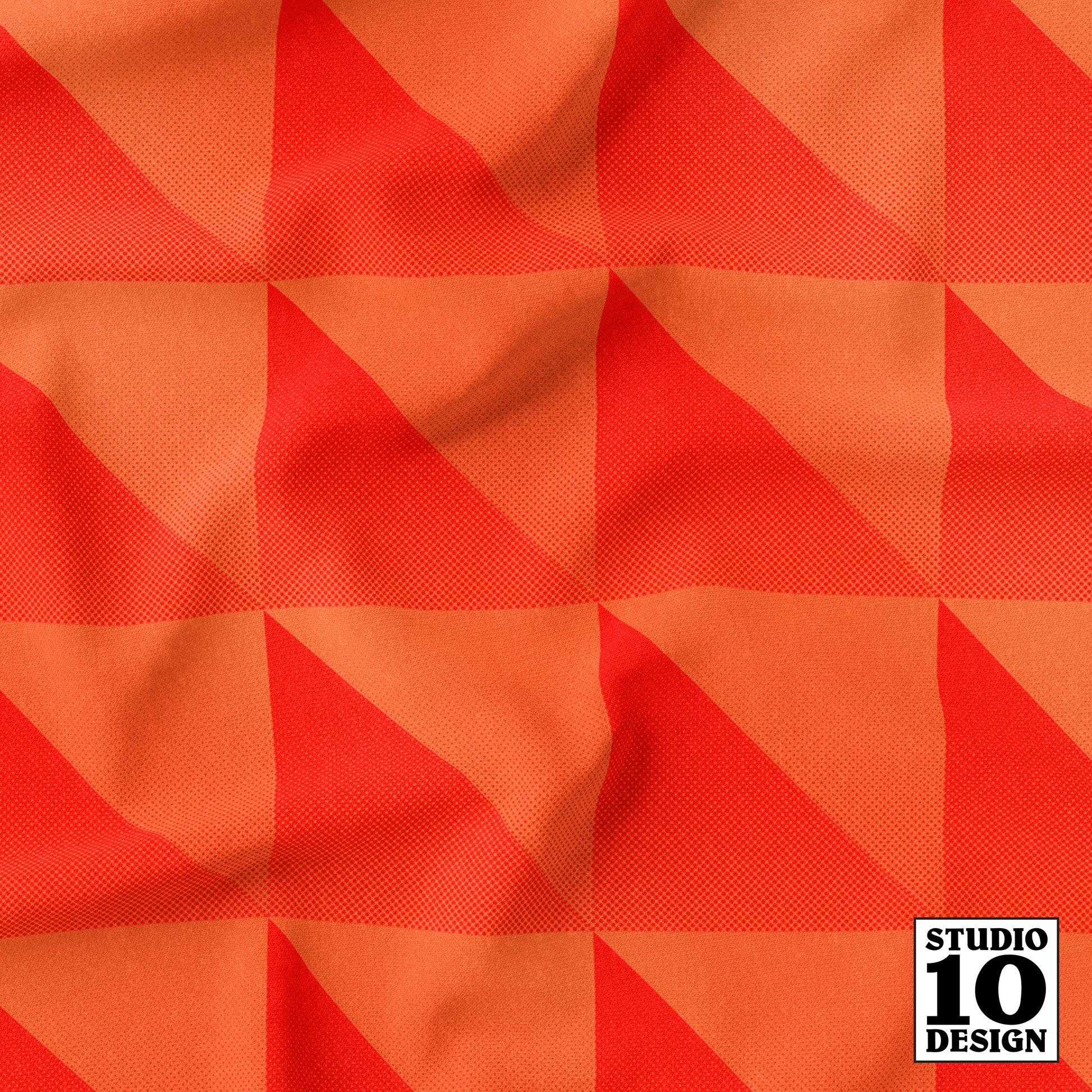 Orange Gradient Printed Fabric by Studio Ten Design