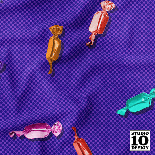 Hard Candy, Purple Printed Fabric by Studio Ten Design