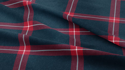 Team Plaid Houston Texans Football Printed Fabric by Studio Ten Design