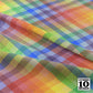 Madras Mania Rainbow Bias Printed Fabric by Studio Ten Design