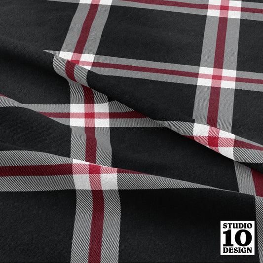 Team Plaid Atlanta Falcons Football Printed Fabric by Studio Ten Design