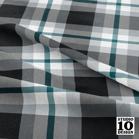 Team Plaid Philadelphia Eagles Football Printed Fabric by Studio Ten Design