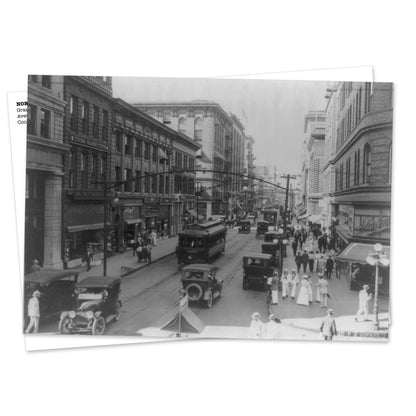 Vintage Norfolk, VA (1915) Postal: Granby en City Hall Avenue