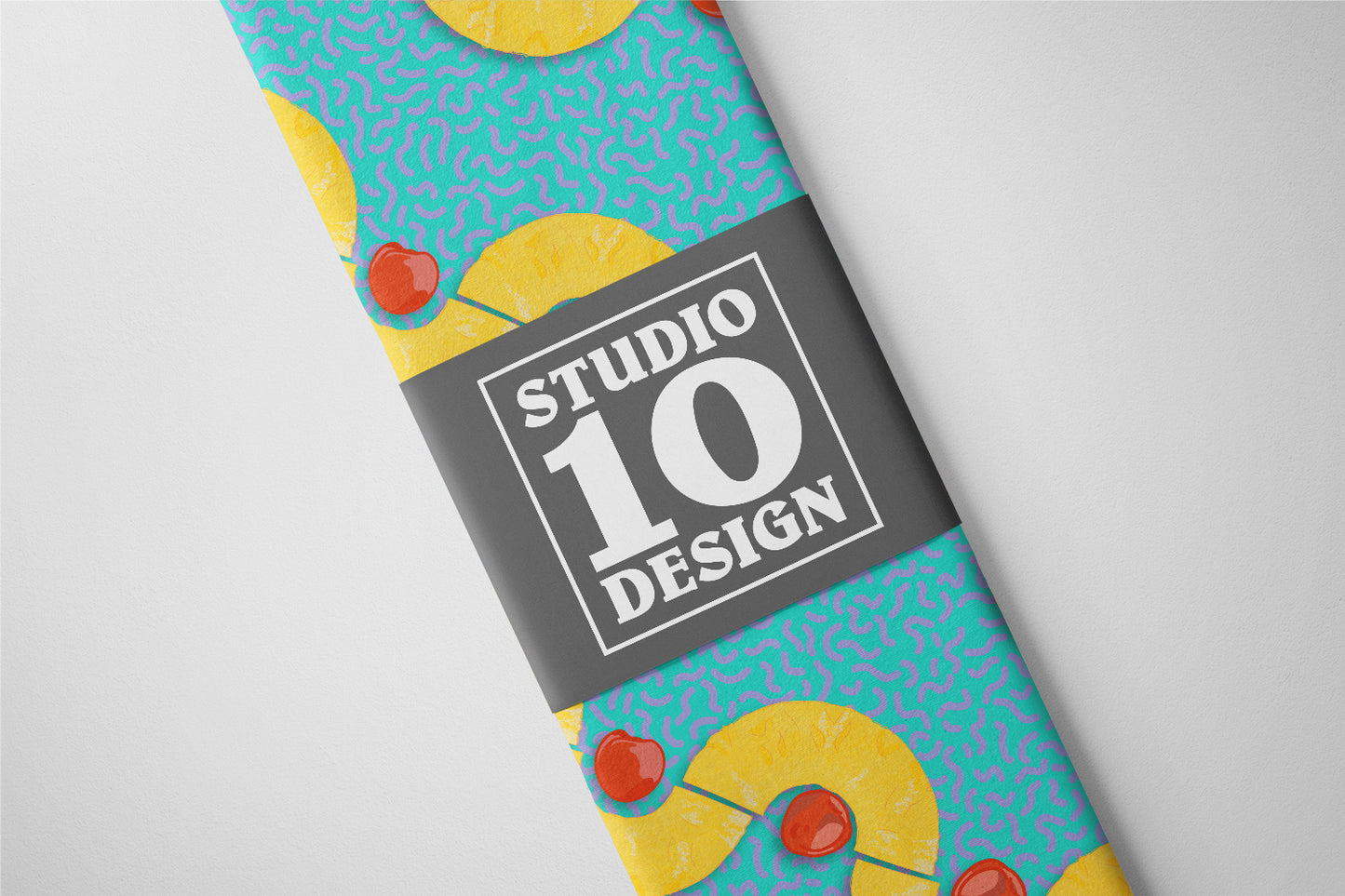 Pineapple Stripes Printed Fabric by Studio Ten Design